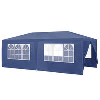 PARTYZELT Wedau - Dunkelblau, Kunststoff/Metall (600/255/300cm) - casa.pro