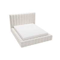 POLSTERBETT Rotto 180x200 Creme - Creme/Naturfarben, Holz/Kunststoff (180/200cm) - Graingold