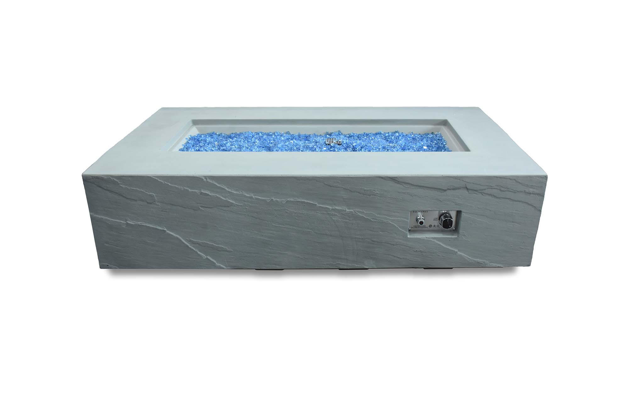 Elementi Feuerstelle Grau 88x46x150 cm