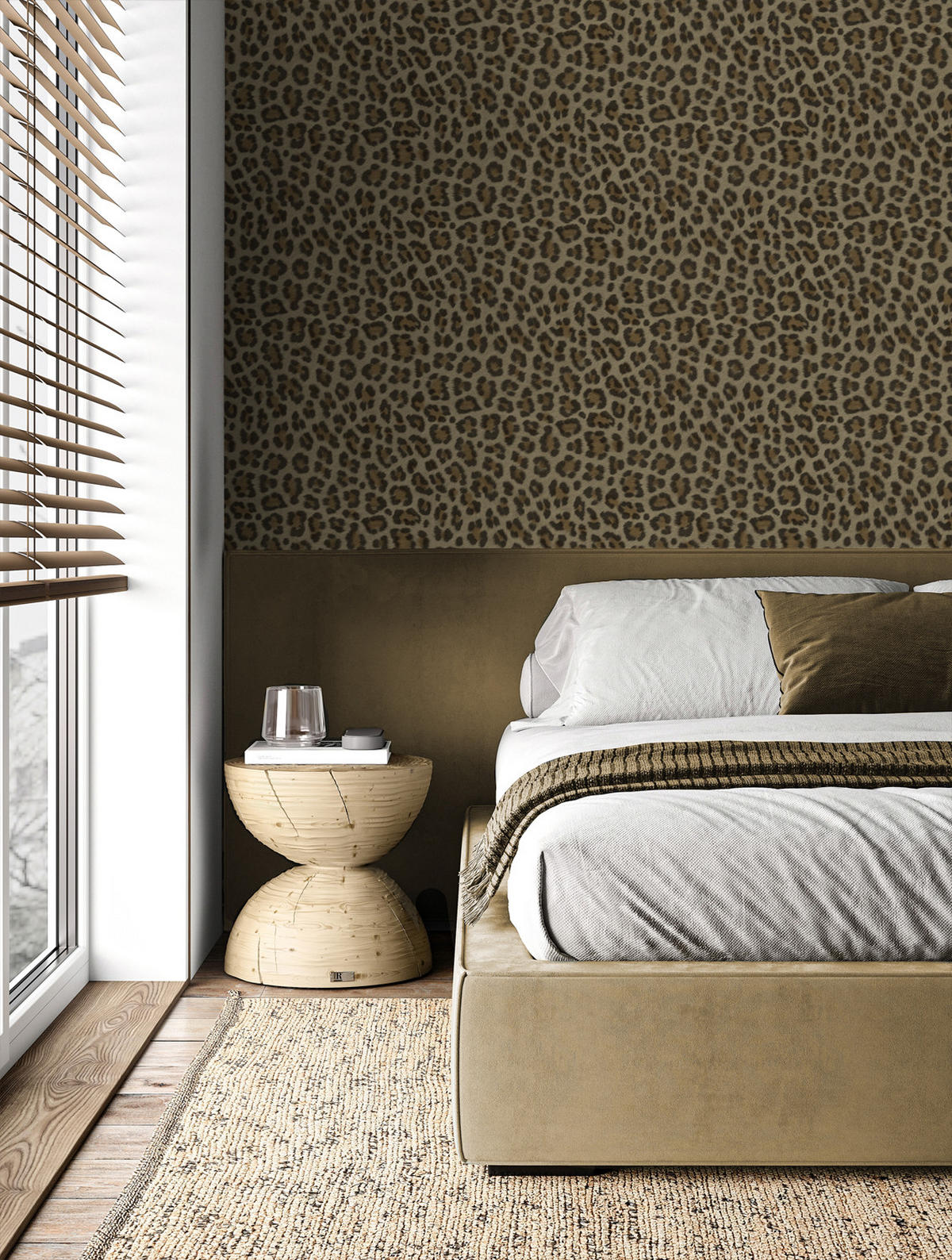 TAPETE Leopardenmuster 53 cm x 10.05 m - Braun, Papier (53/1000cm) - Origin Wallcoverings