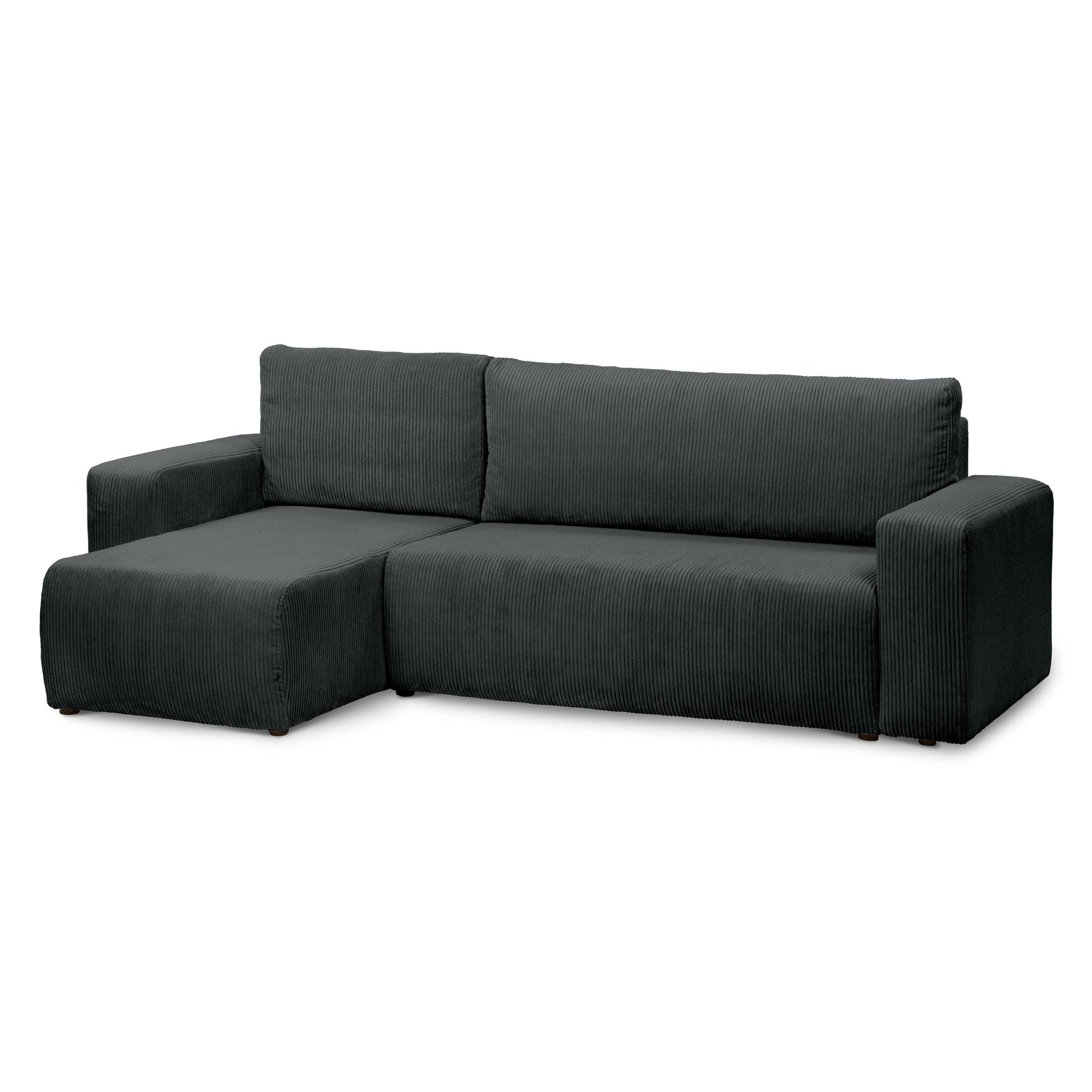 ECKSOFA Kingi Anthrazit - Anthrazit, Textil (244/142cm)