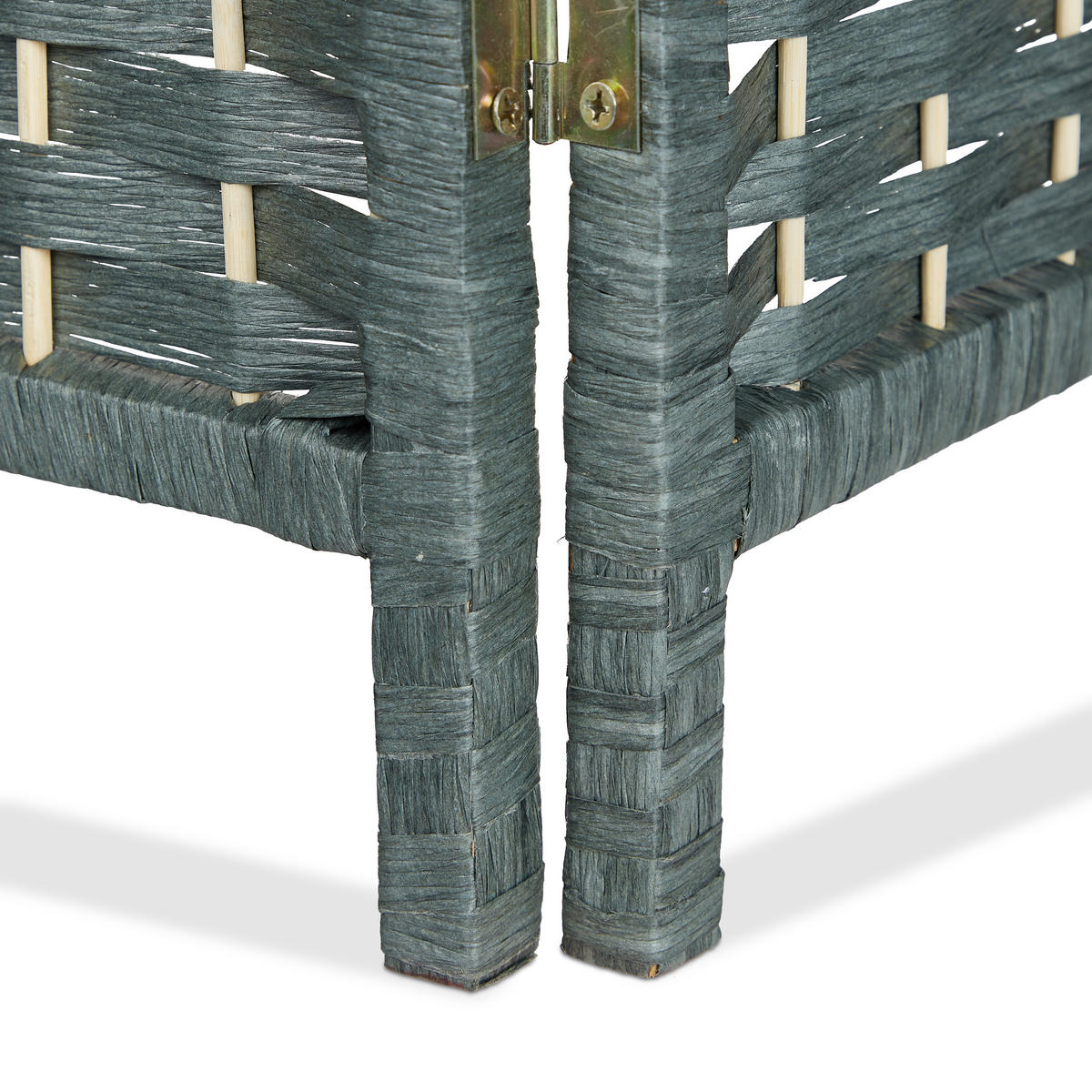 PARAVENT - Grau, Holz/Papier (120/170/2cm) - Relaxdays