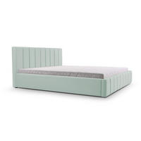 POLSTERBETT Bett 01 - 140x200 - Mint - Mintgrün, Holz/Textil (140/200cm) - Möblo