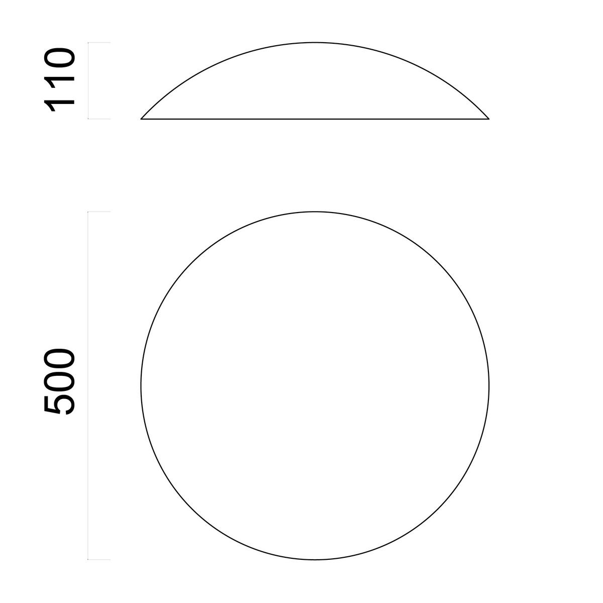 LED-DECKENLEUCHTE Dots - Weiß, Glas (50/50/10cm) - Lumicom