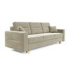 SOFA Bergen mit Schlaffunktion - Hellgrau, Textil (234/90/95cm) - SIMKAM Furniture