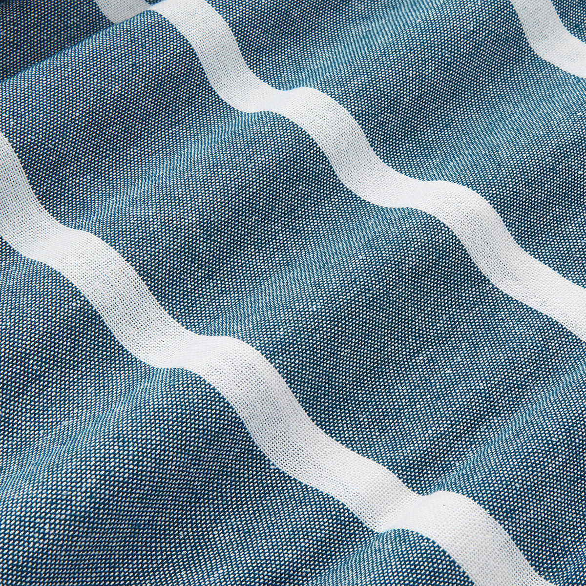 STRANDTUCH Surfside - Blau/Weiß, Textil (200/180cm) - Butlers
