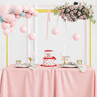 TISCHBOGEN - Goldfarben, Metall (260/118/31cm) - Relaxdays