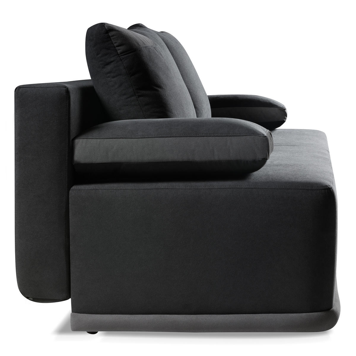 ROZKLÁDACÍ pohovka Bento 3místná s funkcí spaní, šedá - šedá, textil (200/93/98cm) - Beautysofa