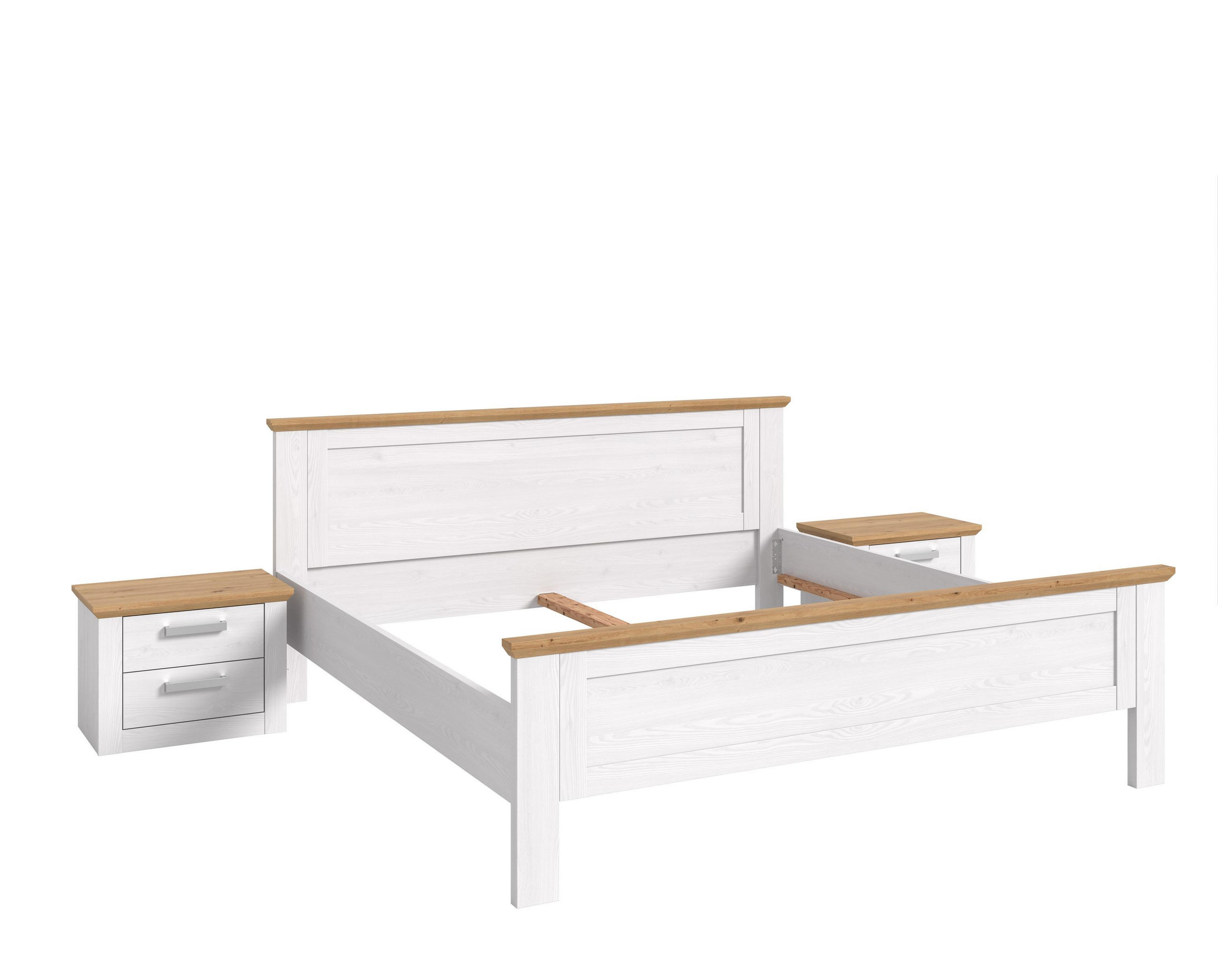 BETTANLAGE VERONA (B/H/T: ca. 301/90/209 cm) in Sibiu Lärche Nachbildung/Sibiu Lärche Nachbildung - Lärchefarben, Holzwerkstoff - Homes & Jones