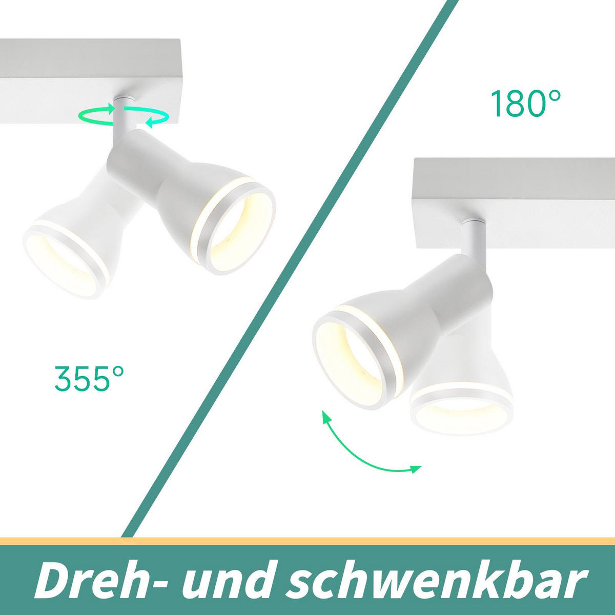 STRAHLER Braunschweig 6-flammig 83/5.5/15.7 cm - Weiß, Metall (83/5.5/15.7cm) - Nettlife