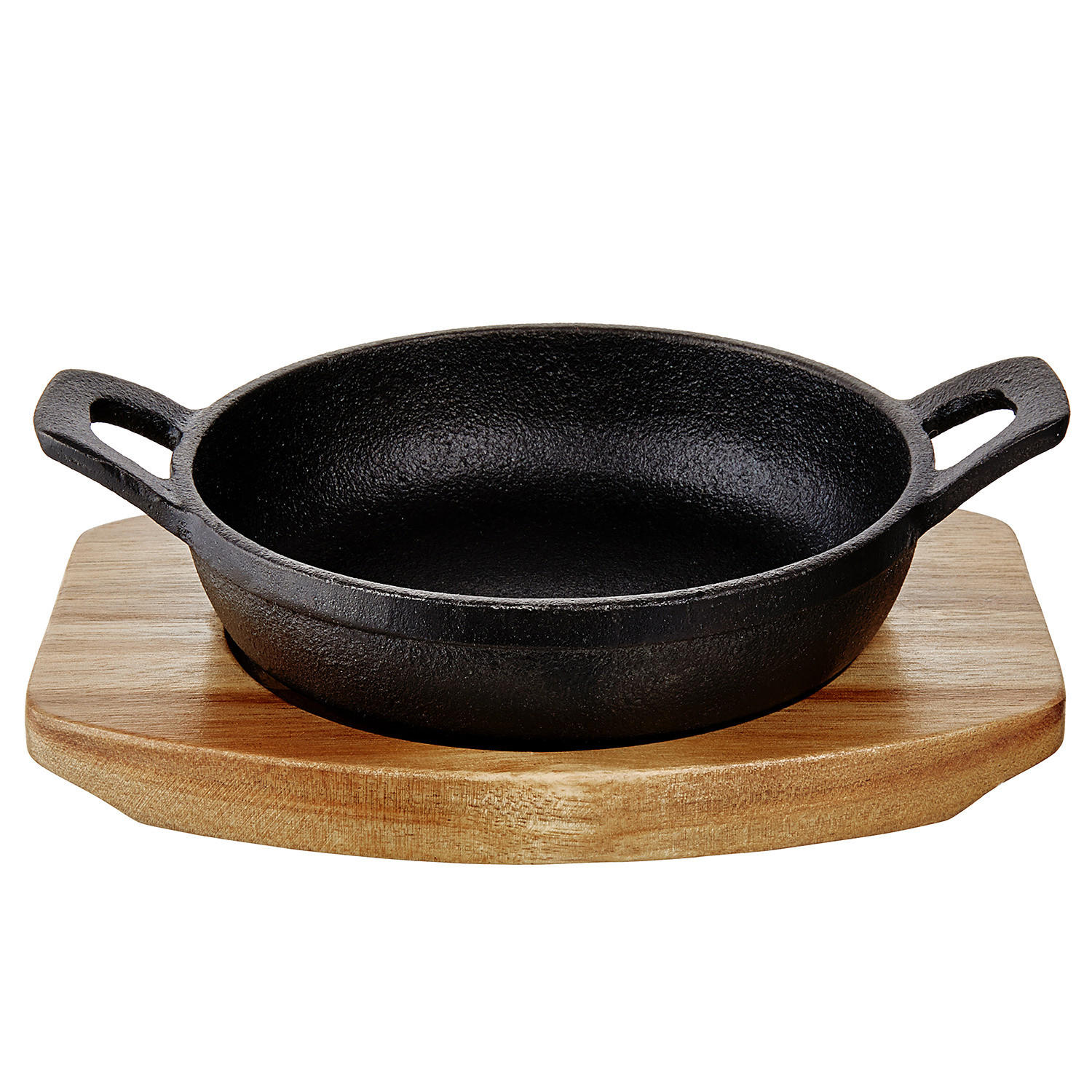 MINI-SERVIERPFANNE (2-teilig) Hot Iron - Schwarz/Braun, Metall (17/12/5cm) - Butlers