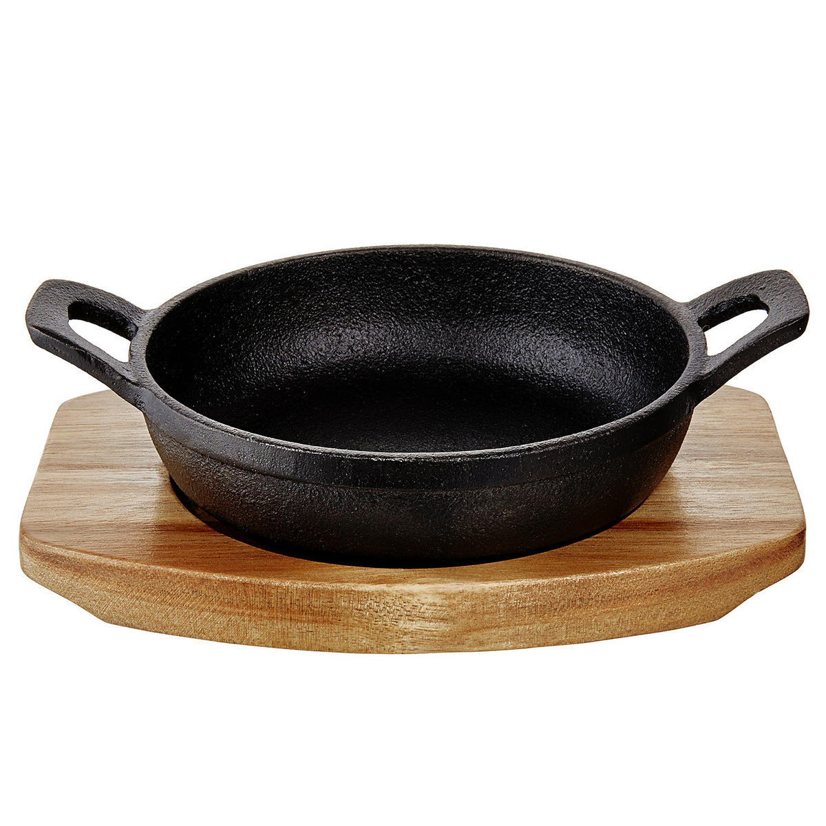 MINI-SERVIERPFANNE (2-teilig) Hot Iron - Schwarz/Braun, Metall (17/12/5cm) - Butlers