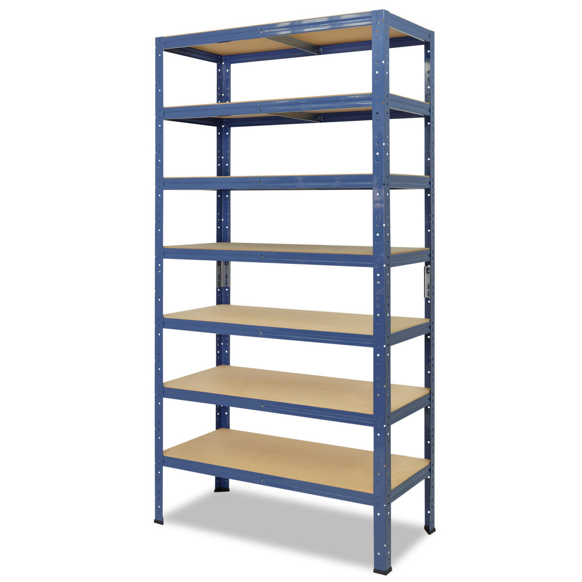SCHWERLASTREGAL HOME 230x110x50 cm in blau mit 7 Böden und 125 kg Traglast pro Boden - Blau, Metall (110/230/50cm) - shelfplaza