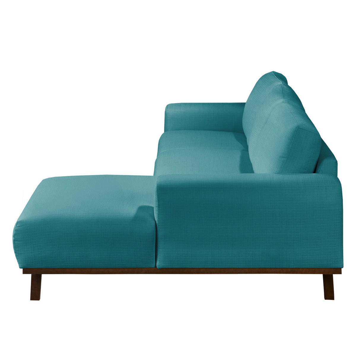 ECKSOFA - Strukturstoff - Türkis, Textil (286/152cm) - home24