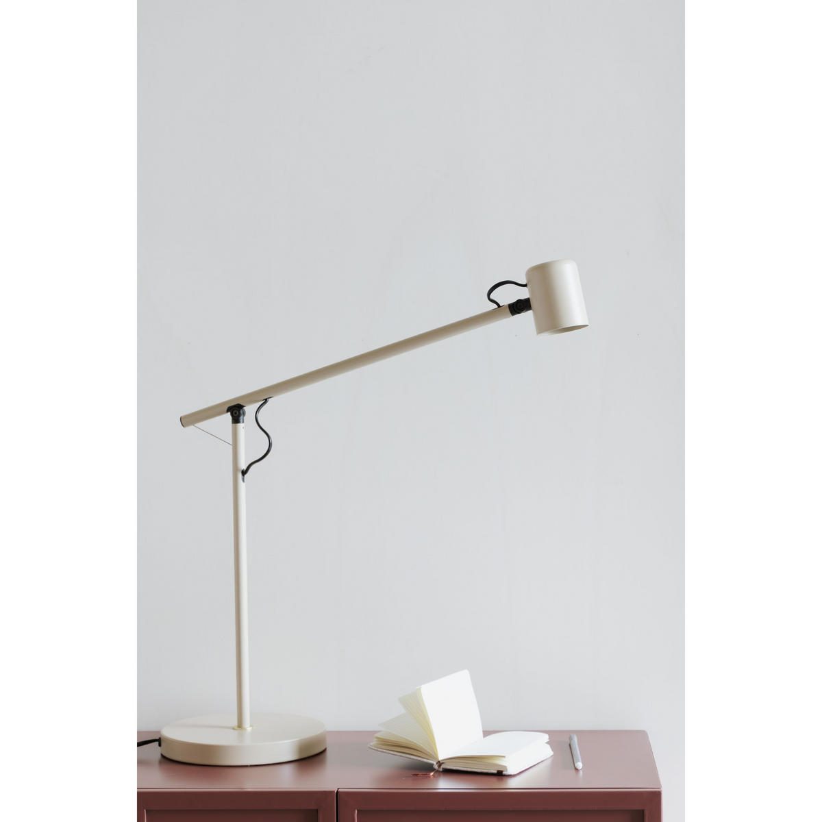 TISCHLAMPE Aero Beige - Beige, Metall (55/20/45.5cm) - Housecraft Living