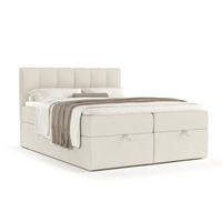 BOXBETT Shay Beige 160/200 cm - Beige/Schwarz, Holz/Holzwerkstoff (160/200cm) - Maison de Reve