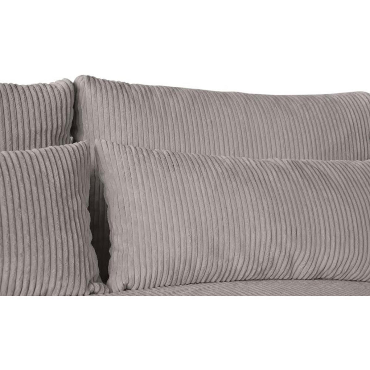 ECKSCHLAFSOFA Benny cappuccino rechts - Schwarz/Cappuccino, Kunststoff/Textil (271/185cm) - Beautysofa