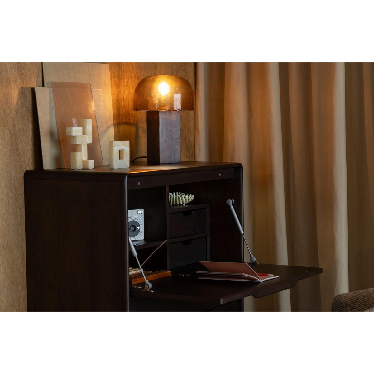 KOMMODE Elroy Hoch Walnussfarbe - Braun, Holz (80/120/45cm) - Dutchbone