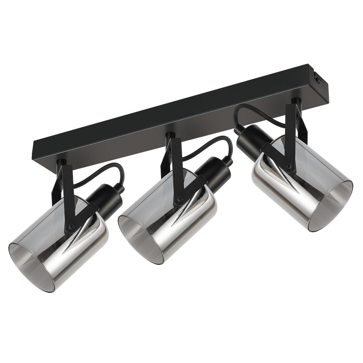 DECKENSTRAHLER Leuchtendorn 18/16/37 cm - Grau, Metall (37/18/16cm) - ZMH