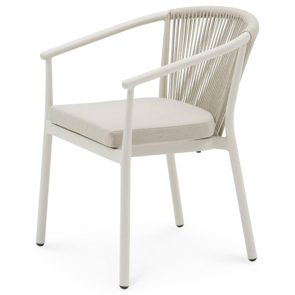 GARTENSTUHL TAVOLO 6ER-SET - Creme, Textil (56/77/62cm) - IDIMEX