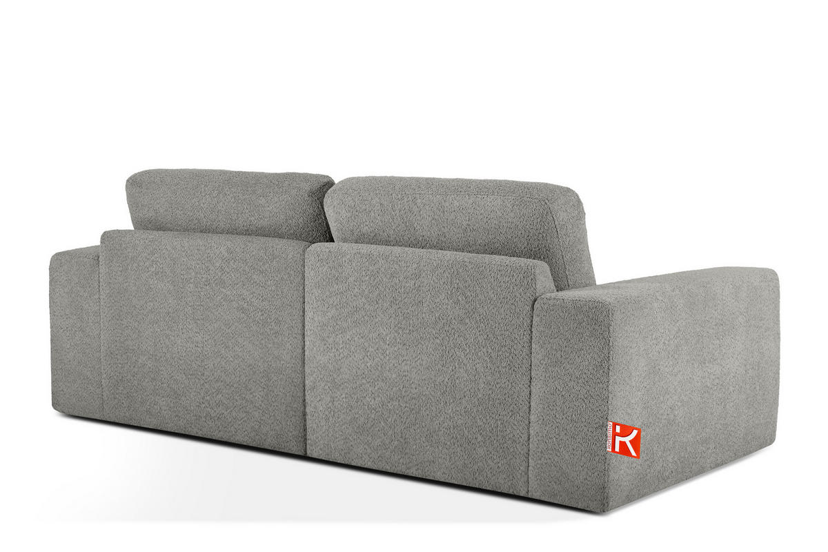 2-SITZER SOFA ZUCCO, Dunkelaschgrau - Dunkelgrau, Holz/Holzwerkstoff (212/85/100cm) - KONSIMO®