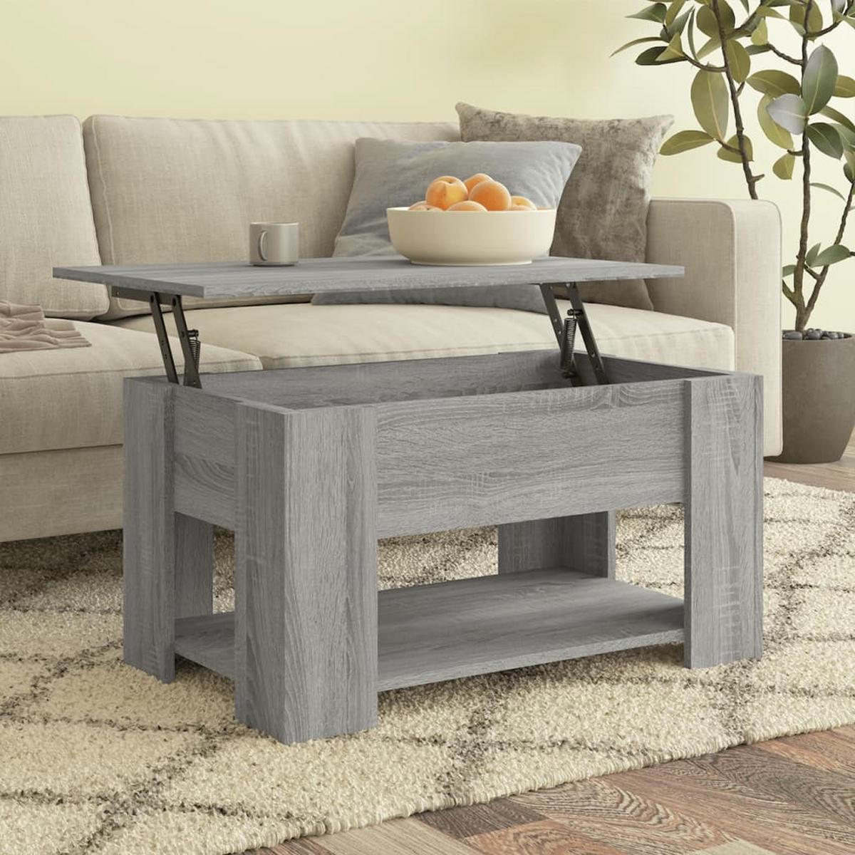 COUCHTISCH Grau Sonoma 79x49x41 cm Holzwerkstoff - Grau, Holzwerkstoff (79/49/41cm) - furnicato