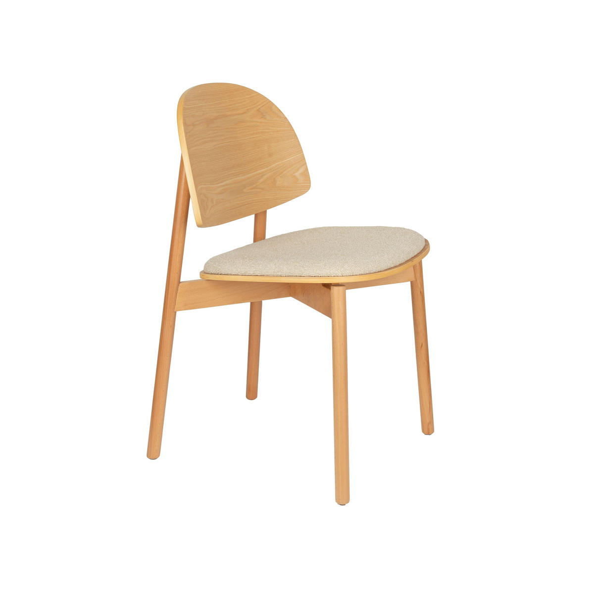 ESSZIMMERSTUHL Sunrise Natur - 2 er Set - Naturfarben, Kunststoff (48.2/81.5/52.3cm) - Zuiver