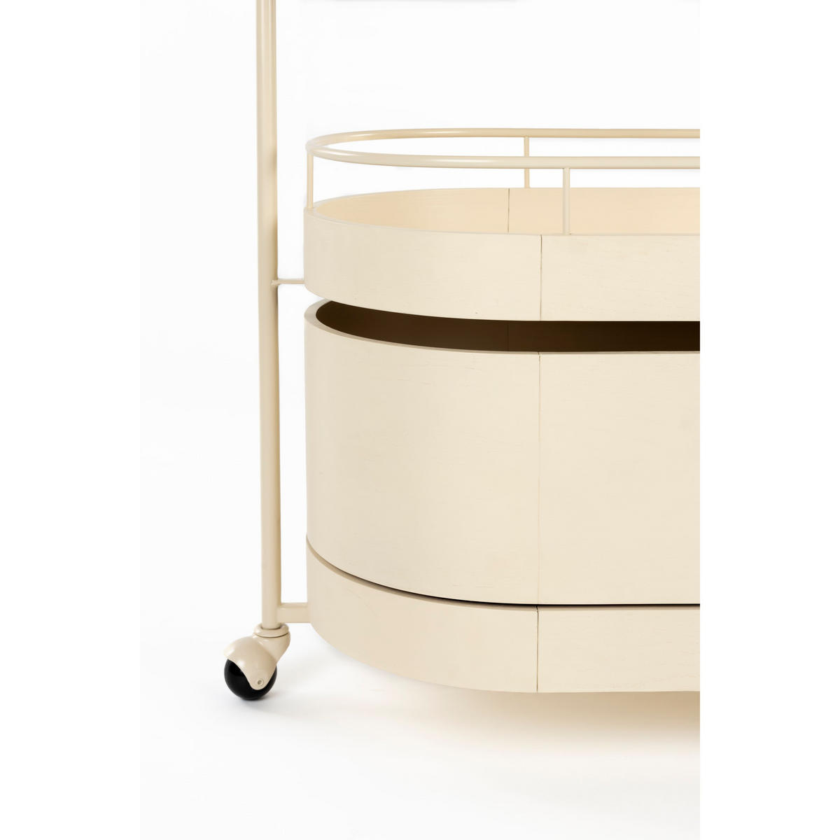 BEISTELLTISCH Wim - Beige, Metall (53/85/98cm) - Zuiver