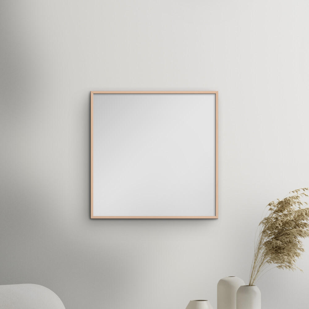 SPIEGEL - Rosafarbenes Holz - Rosa, Holz/Papier (70/70/2cm) - Poster&Frame