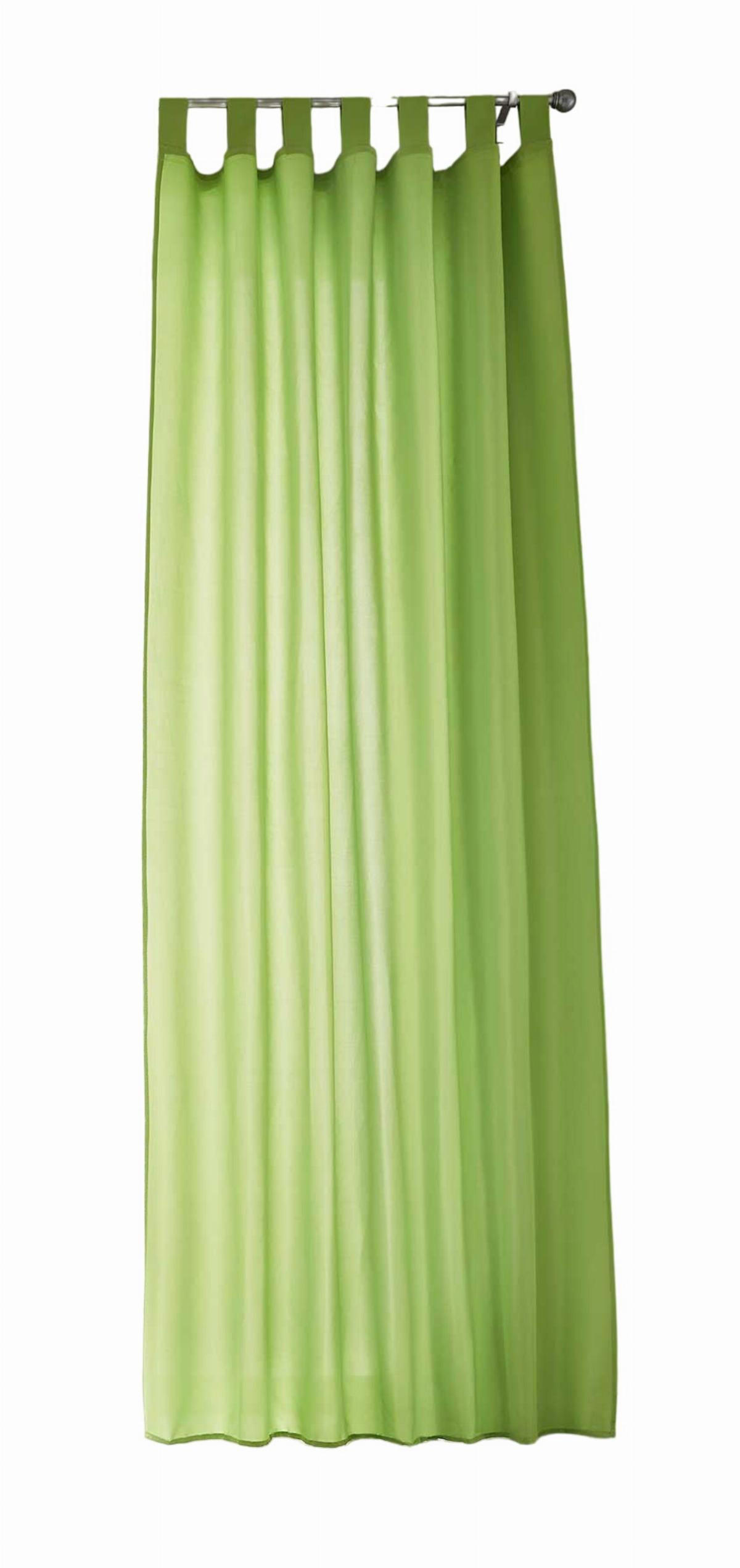 VORHANG POTSDAM HxB 245x140 cm Apfelgrün - Hellgrün, Textil (140/245cm) - Gardinenbox