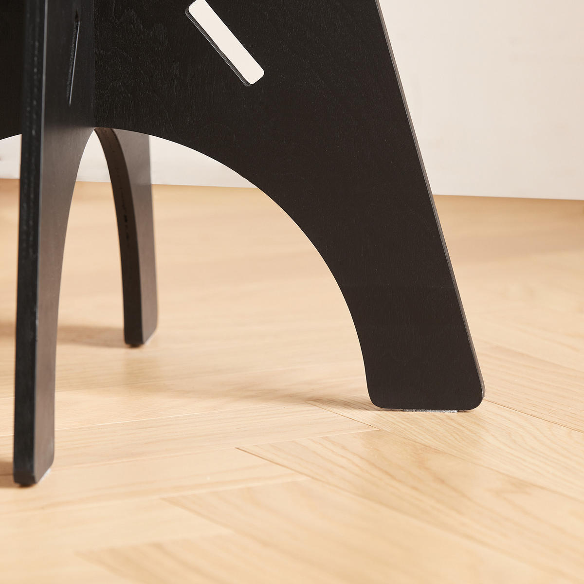 BEISTELLTISCH mit Zapfenverbindungen Schwarz - Schwarz, Holz (33/33/49cm) - SoBuy