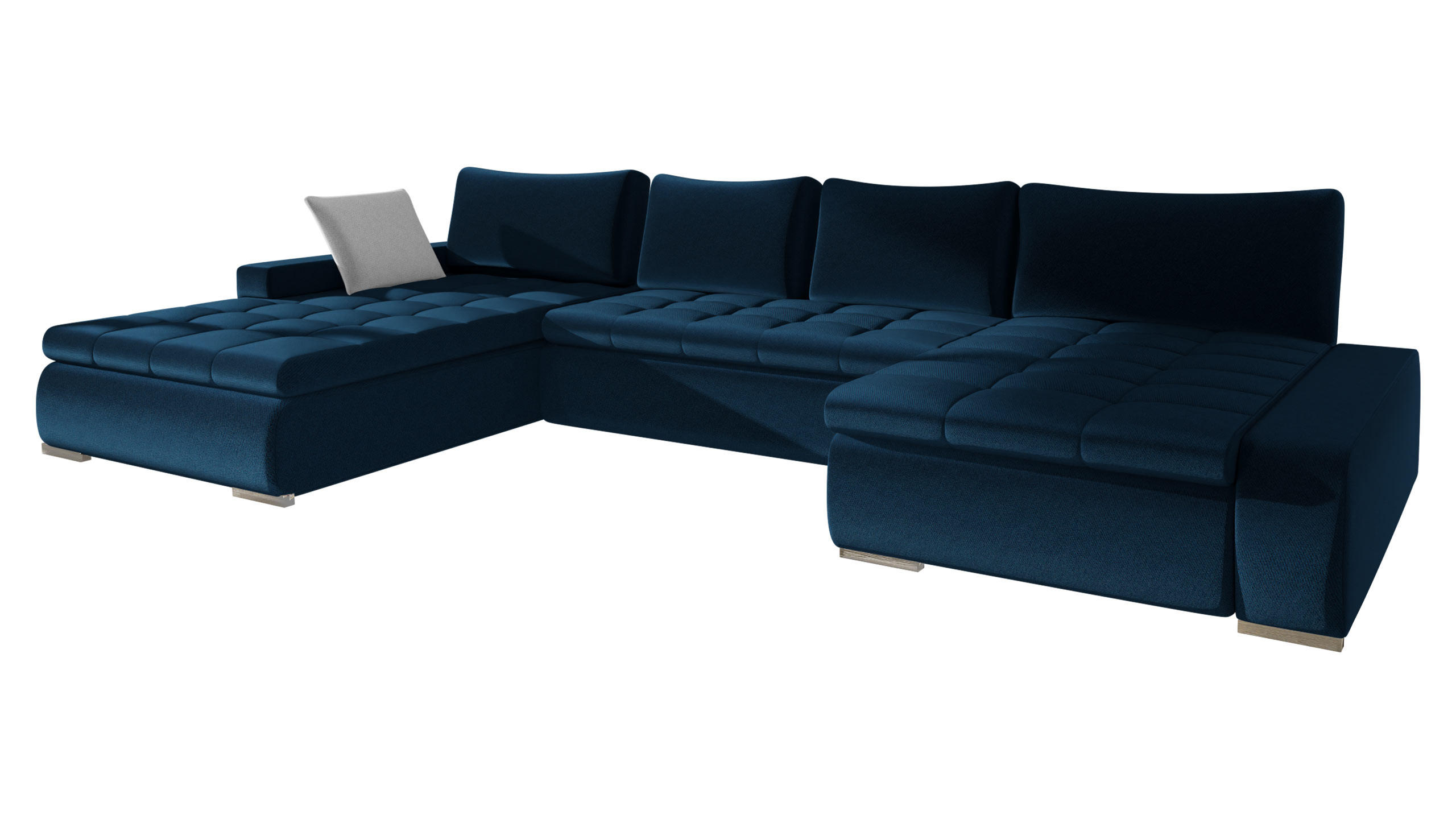 Mirjan24 Wohnlandschaft Dunkelblau 394x80x213 cm