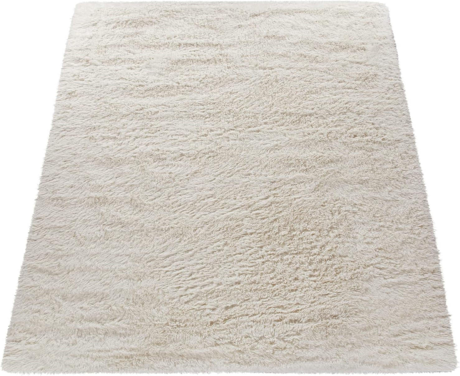 Paco Home Hochflorteppich Beige 120x160 cm