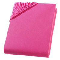 JERSEY-SPANNBETTLAKEN 160x200 cm aus 100% Baumwolle, Bettlaken Pink Uni - Pink, Textil (160/200cm) - Carpe Sonno