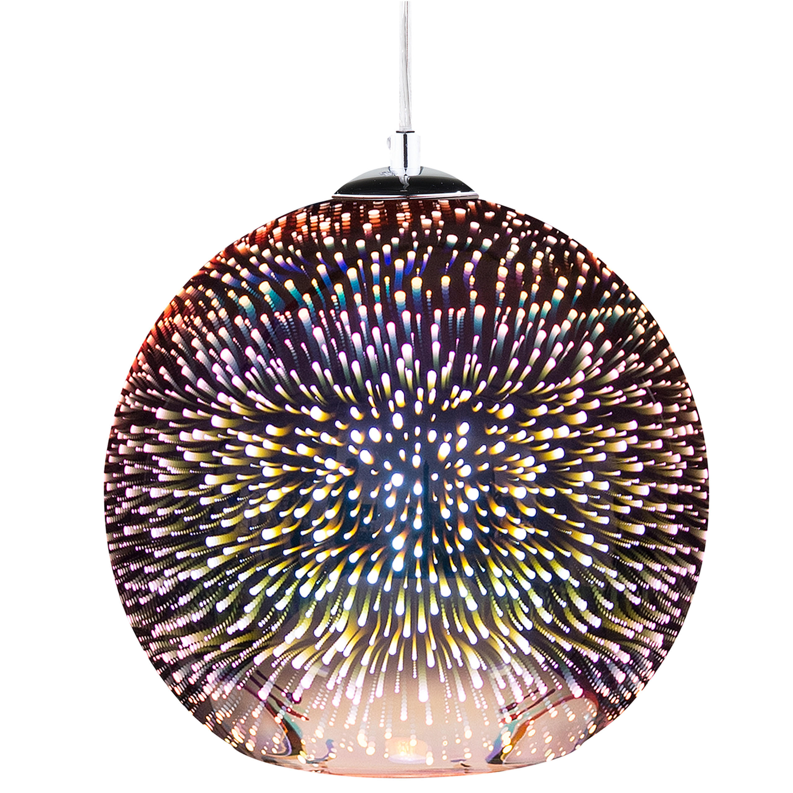 HÄNGELEUCHTE Sessera 25/25/118 cm - Kupferfarben, Glas (25/25/118cm) - Beliani