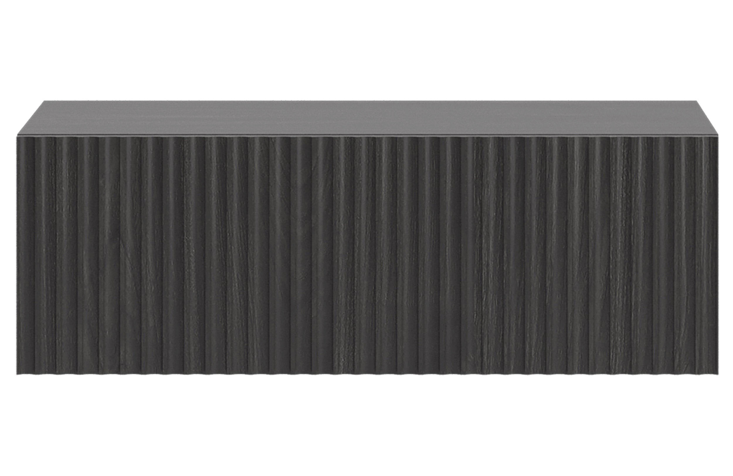 NACHTKONSOLE Nolie Holzoptik Esche Schwarz 50 cm - Schwarz, Holzwerkstoff (50/17/31.6cm) - Selsey