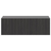 NACHTKONSOLE Nolie Holzoptik Esche Schwarz 50 cm - Schwarz, Holzwerkstoff (50/17/31.6cm) - Selsey