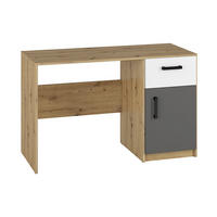 SCHREIBTISCH – FINI 08 – 53 x 120 cm – Fini – Weiß / Anthrazit - Anthrazit/Weiß, Holzwerkstoff (53/120/76cm) - hi-markt