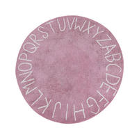 KINDERTEPPICH Vurgun 120/120 cm - Pink/Weiß, Textil (120/120cm) - Beliani