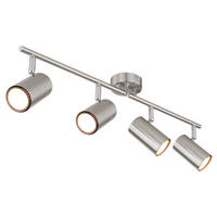 LED DECKENLEUCHTE Allvi Silber matt - Silberfarben, Metall (60/8/14.5cm) - Globo Lighting