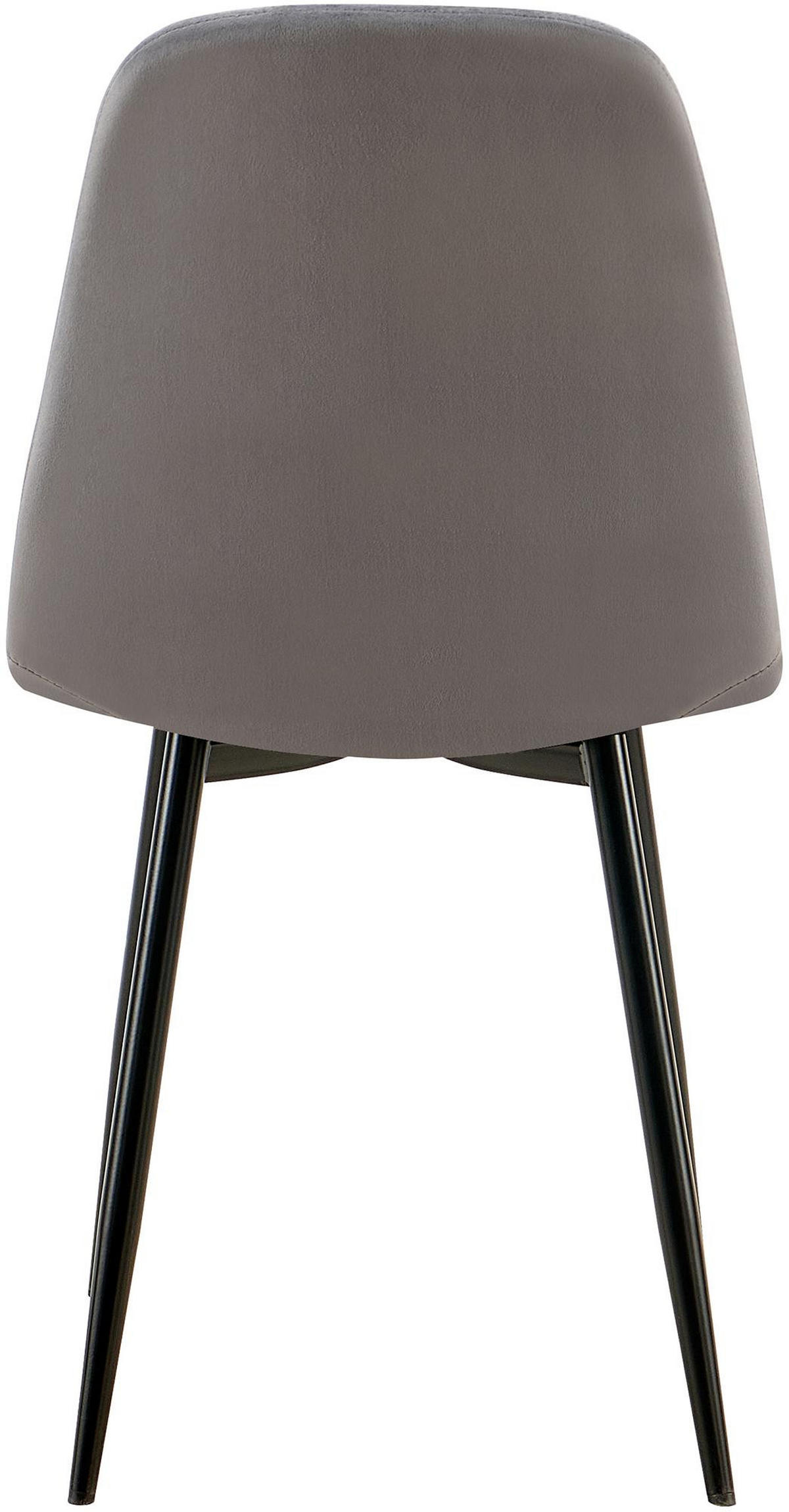 STUHL Metall dunkelgrau - Dunkelgrau/Schwarz, Textil/Metall (45/88/54cm) - CLP
