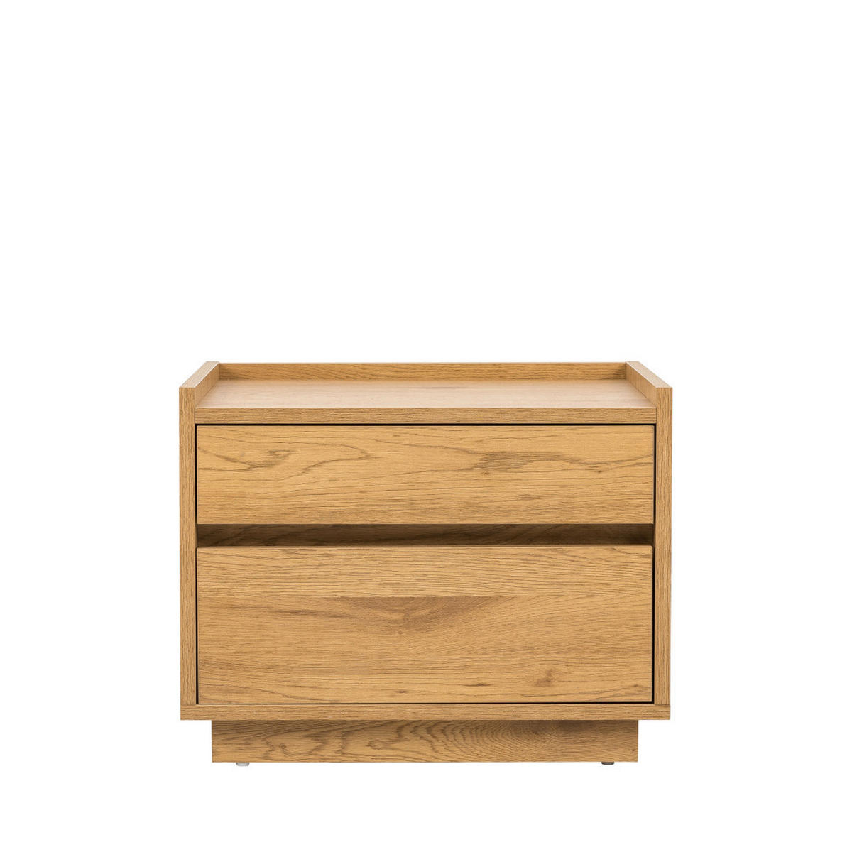 NACHTTISCH mit 2 Schubladen aus Holz - SINCE -Helles Holz - Eschefarben, Holz (50/40/40cm) - Drawer
