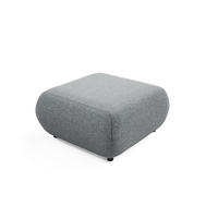 POLSTERHOCKER DELTA Modern Sitzhocker, Fußhocker Grau - Grau, Holzwerkstoff/Kunststoff (88/41/88cm) - MASSENO