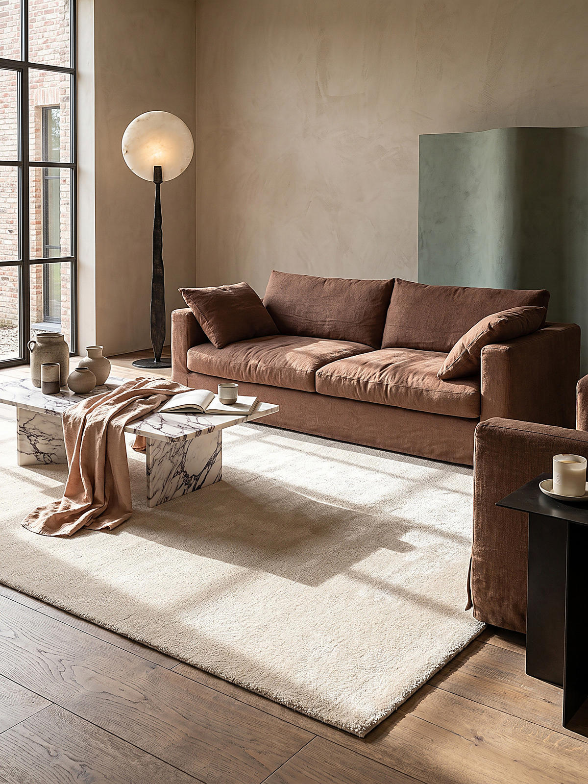 HOCHFLORTEPPICH Antirutsch Uni ALDAN Polyester Beige 300 x 400 cm - Beige, Textil (300/400cm) - KADIMA DESIGN