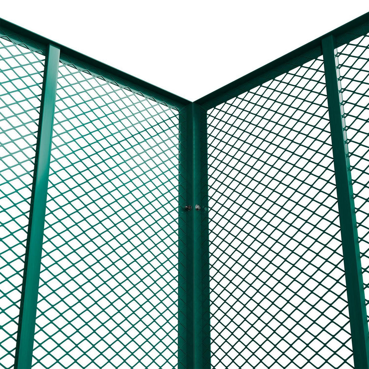 KOMPOSTER Metall dunkelgrün 800L - Grün, Metall (100/80/100cm) - Juskys