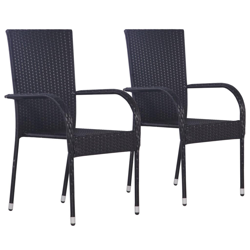 furnicato Stapelbare Schwarz 55.5x95x53.5 cm