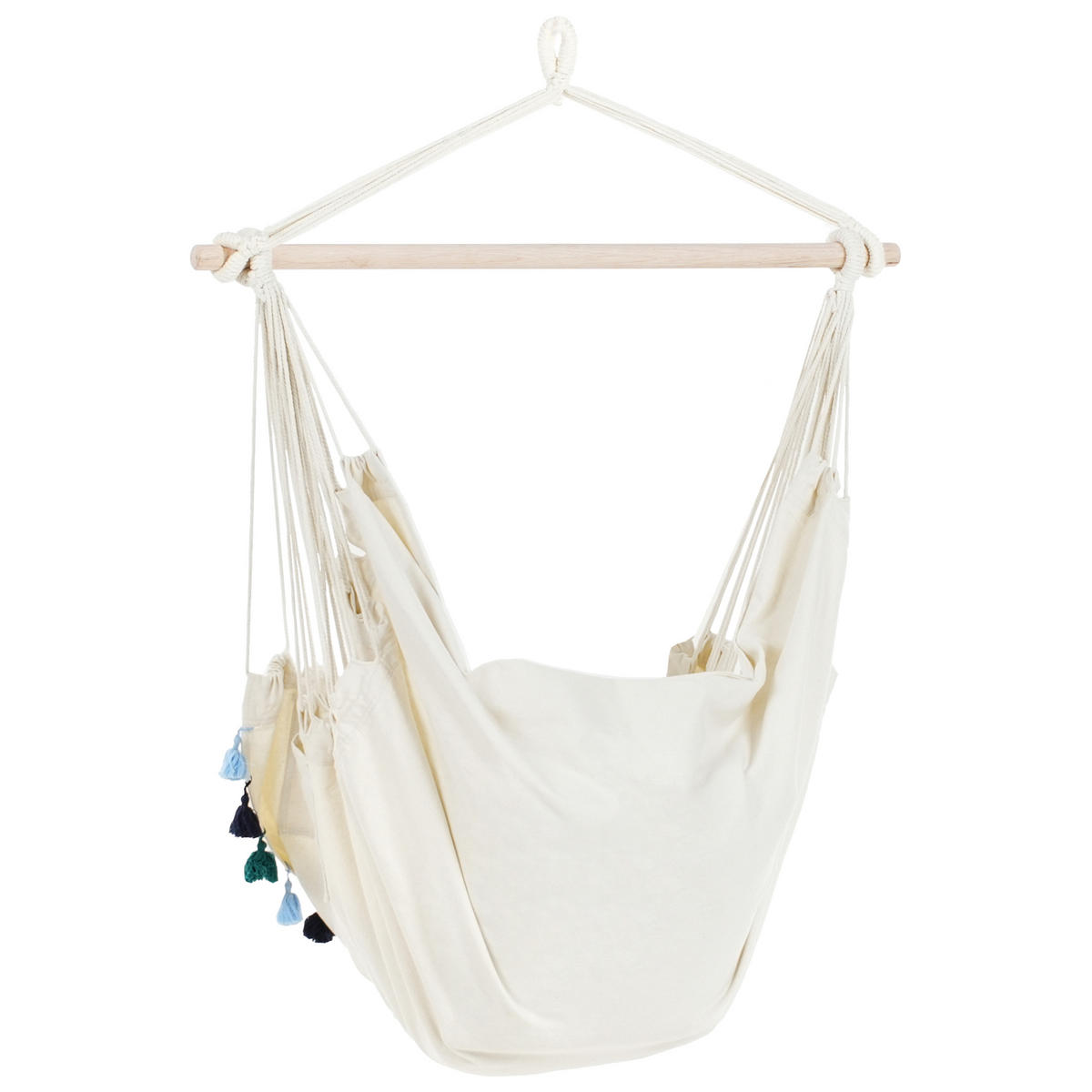 HÄNGESESSEL Beige Varena - Beige, Textil (96/125/55cm) - Beliani