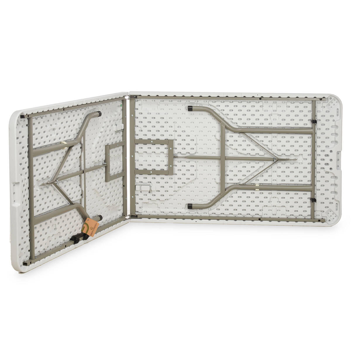 GARTENTISCH Faltbar 244/76/74 cm - Weiß, Kunststoff (244/76/74cm)