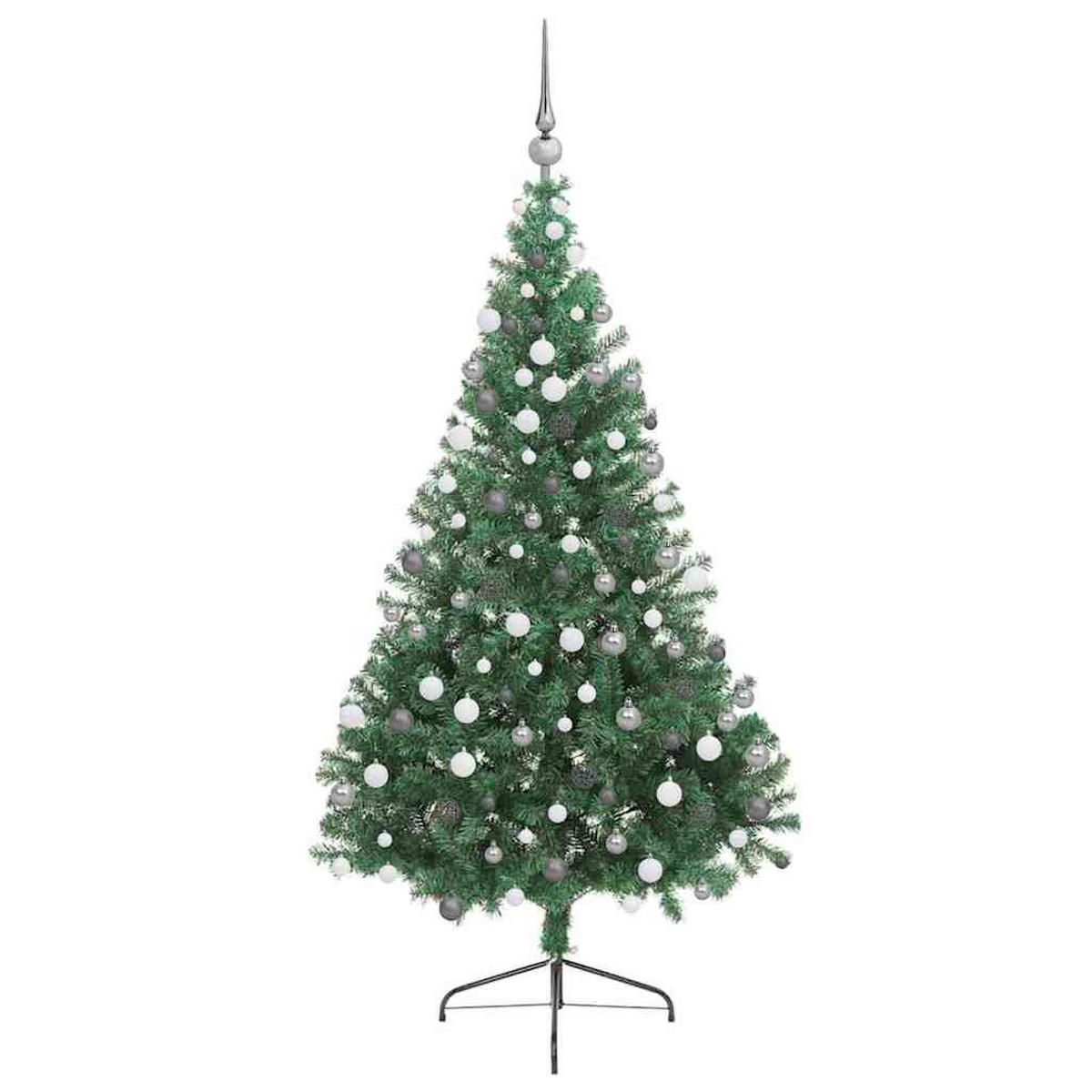 WEIHNACHTSBAUM Künstlicher Klappbarer 78/78/210 cm Grün PVC - Grün, Kunststoff (210cm) - vidaXL
