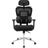 BÜROSTUHL Pryme schwarz - Chromfarben/Schwarz, Kunststoff/Metall (67/130/66cm) - TPFLiving